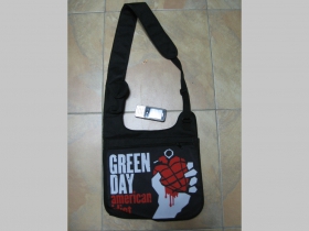 Green Day  pevná textilná taška cez plece, nastaviteľná 100%polyester cca.27x32x10cm